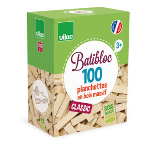 Batibloc Classic | 100 planchettes en bois massif - VILAC