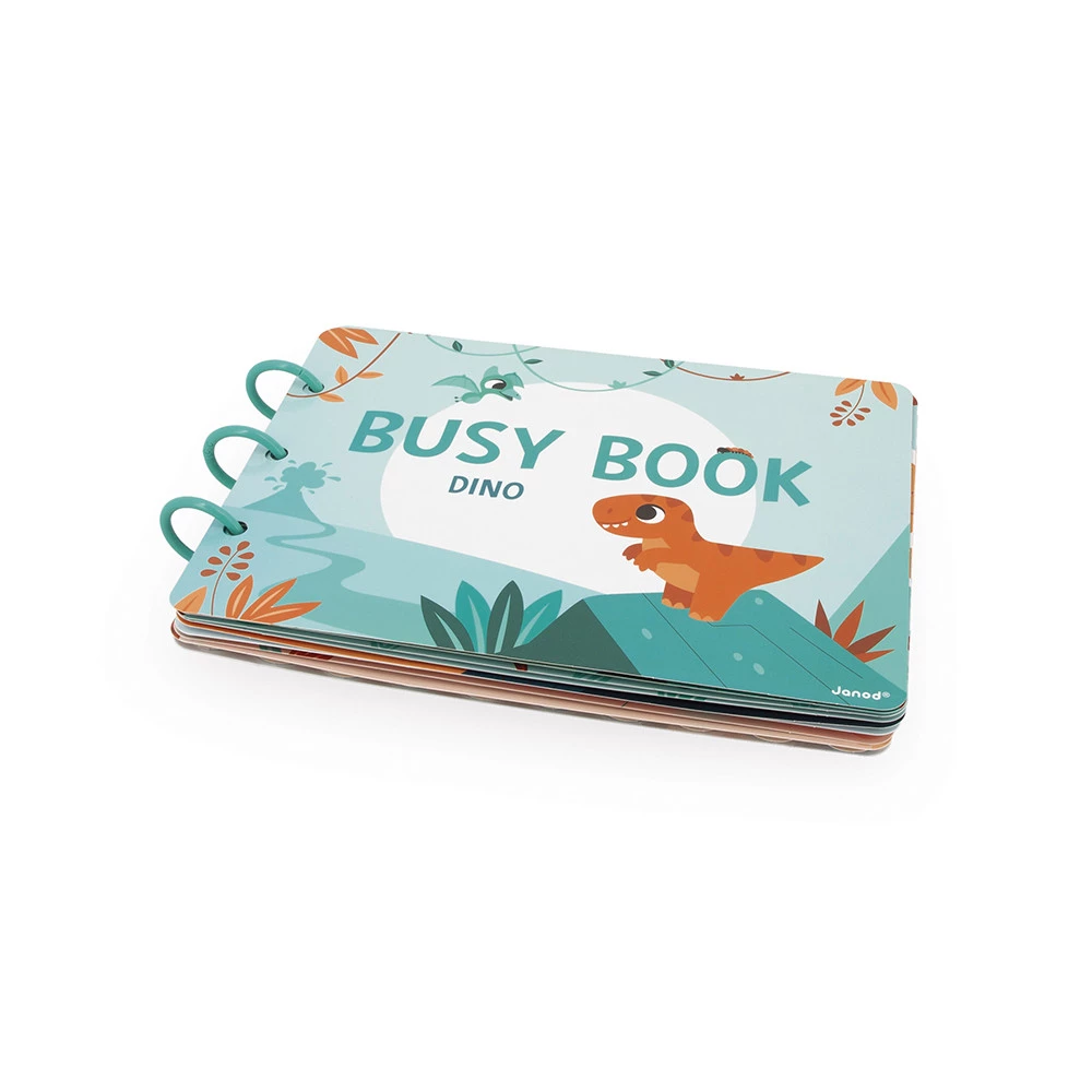 Busy-book (livre d'activités) Dino en carton (Français/Anglais) - JANOD – Image 2
