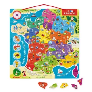 Puzzle Magnétique Carte France (93 pièces) - JANOD
