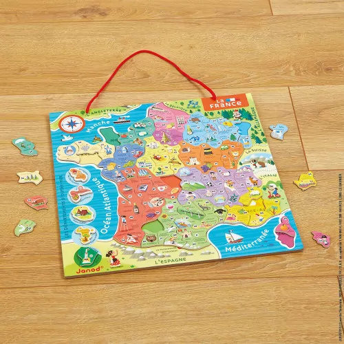 Puzzle Magnétique Carte France (93 pièces) - JANOD – Image 2