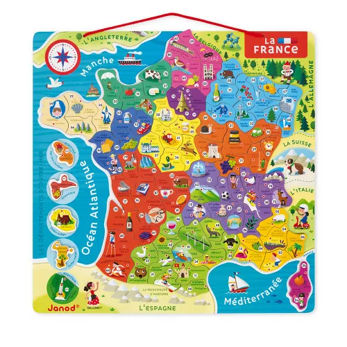 Puzzle Magnétique Carte France (93 pièces) - JANOD – Image 5