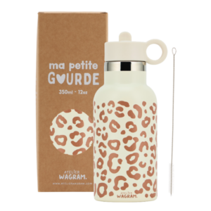 Gourde 350ml Crème Léopard - ATELIER WAGRAM