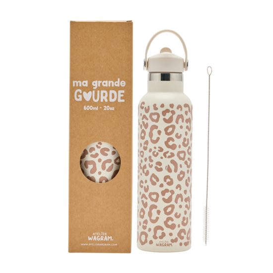 Gourde 600ml Léopard - ATELIER WAGRAM