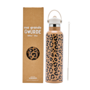 Gourde 600ml Léopard Marron - ATELIER WAGRAM